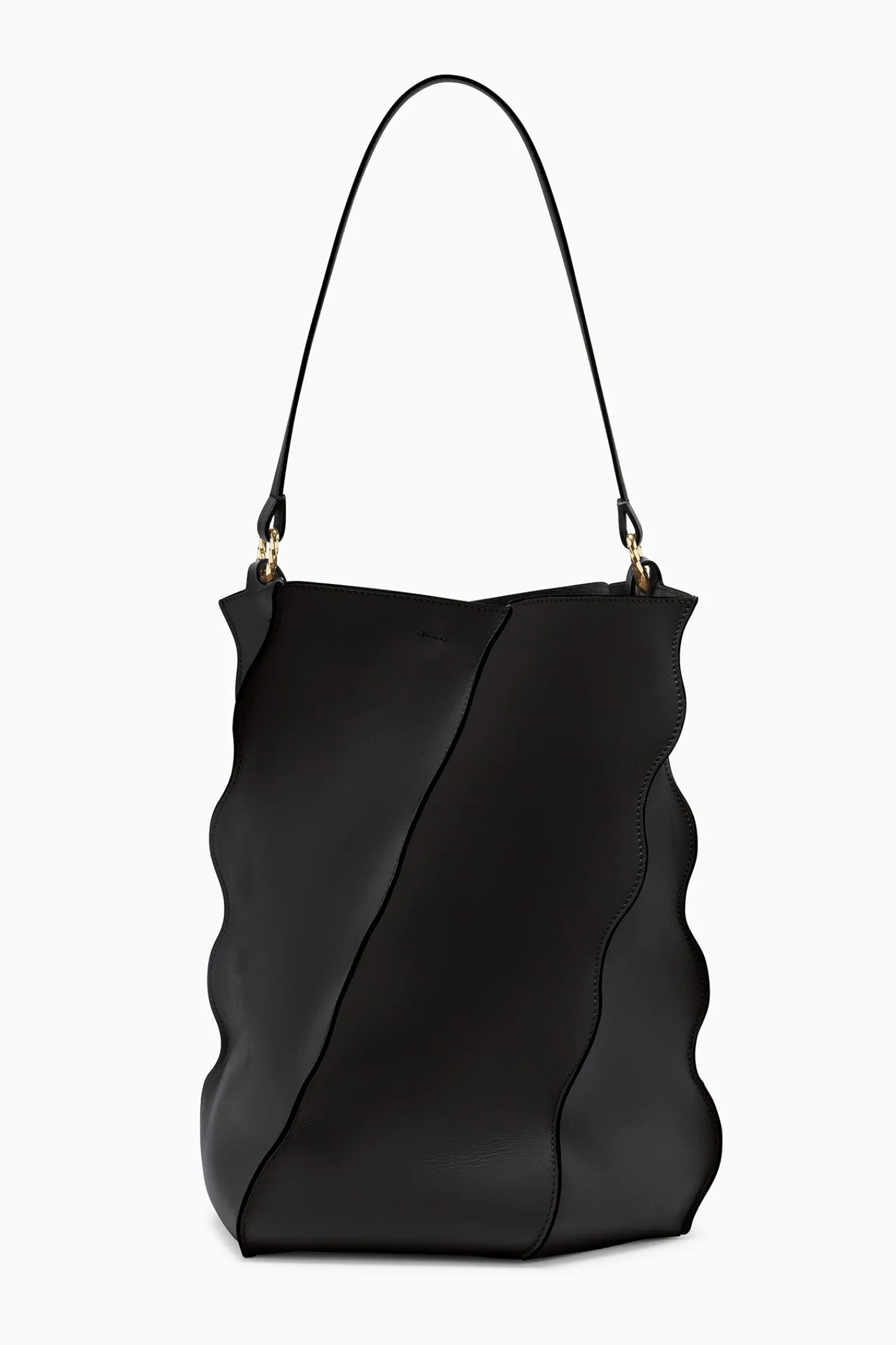 adria_pleated_wave_bucket_0-1.webp Adria Pleated Wave Bucket<Ulla Johnson Best