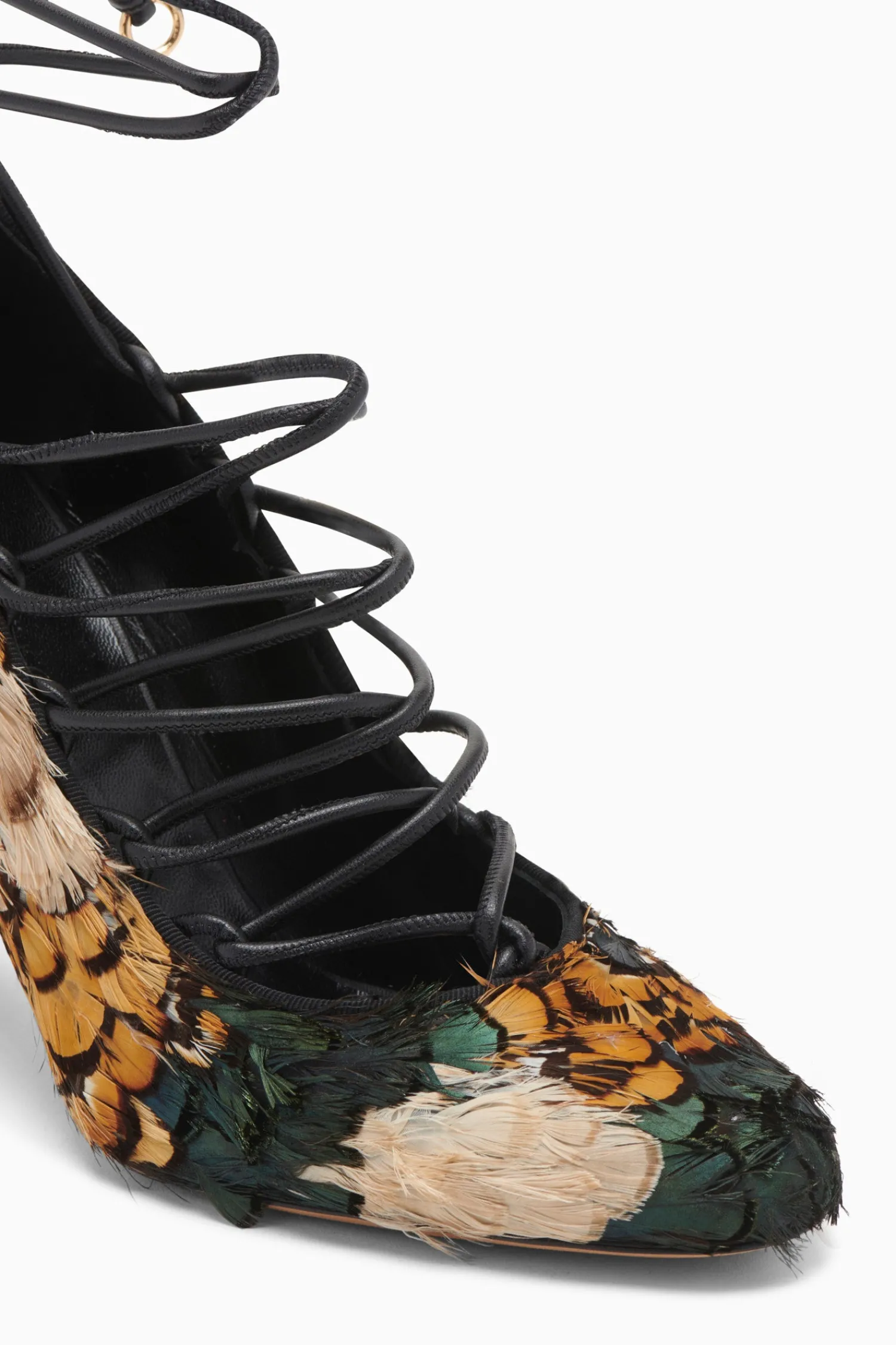 rosalia_feather_lace_up_high_heel_2.webp Rosalia Feather Lace Up High Heel<Ulla Johnson Fashion
